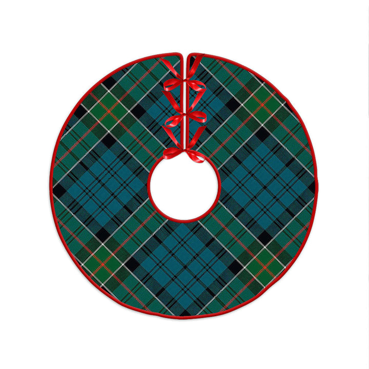 Kirkpatrick Clan Badge Tartan Christmas Tree Skirt