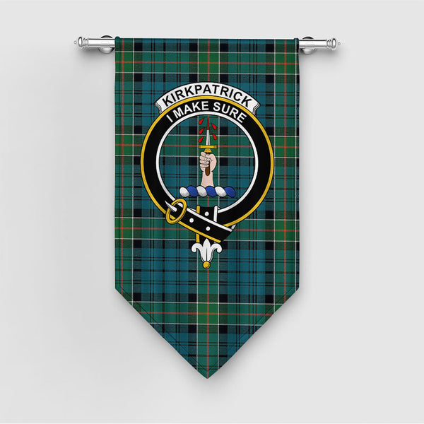 Kirkpatrick Clan Badge Tartan Gonfalon