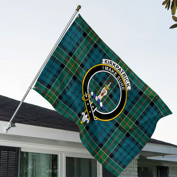 Kirkpatrick Clan Badge Tartan House Flag