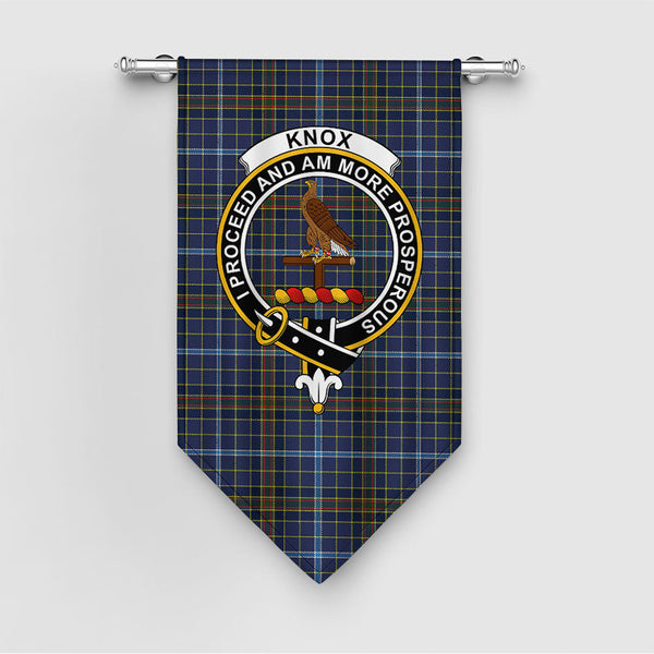 Knox Clan Badge Tartan Gonfalon