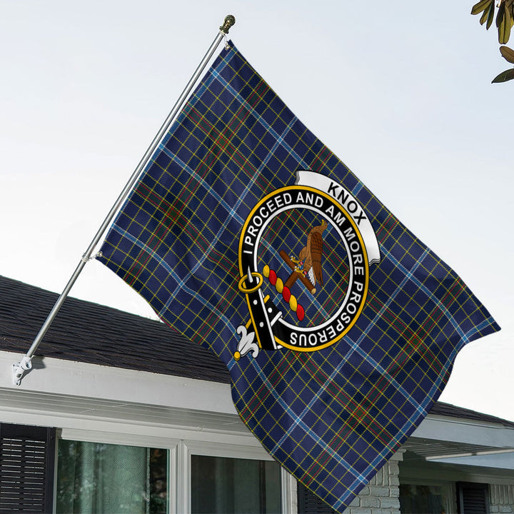 Knox Clan Badge Tartan House Flag