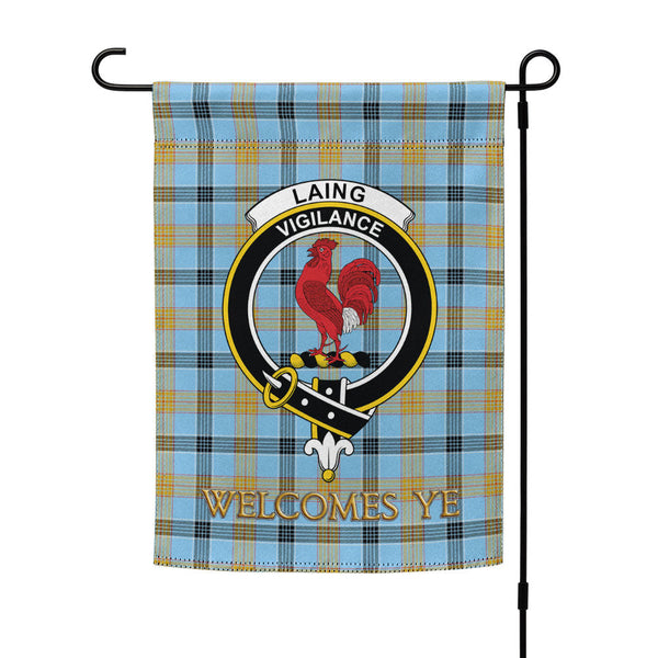 Laing (Lang) Ancient Clan Badge Tartan Garden Flag