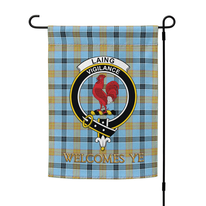 Laing (Lang) Ancient Clan Badge Tartan Garden Flag