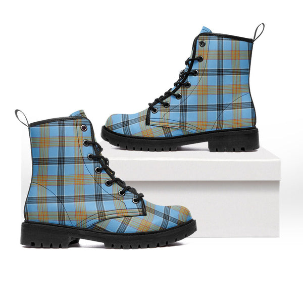 Laing (Lang) Ancient Clan Badge Tartan Leather Boots
