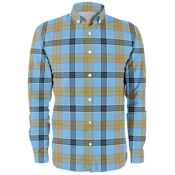 Laing (Lang) Ancient Clan Badge Tartan Long Sleeve Shirt