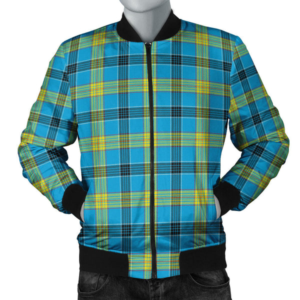 Laing (Lang) Modern Clan Badge Tartan Bomber Jacket