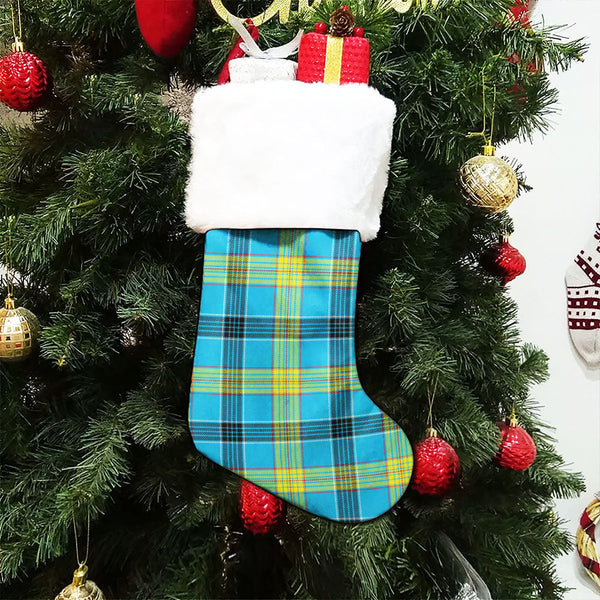 Laing (Lang) Modern Clan Badge Tartan Christmas Stocking