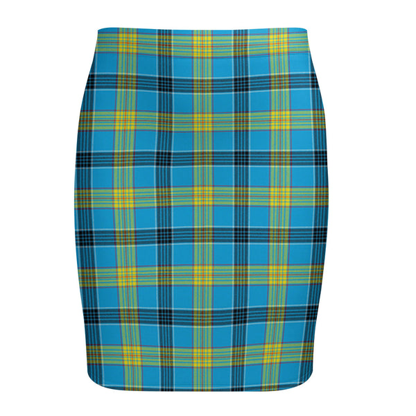 Laing (Lang) Modern Tartan Fitted Skirt