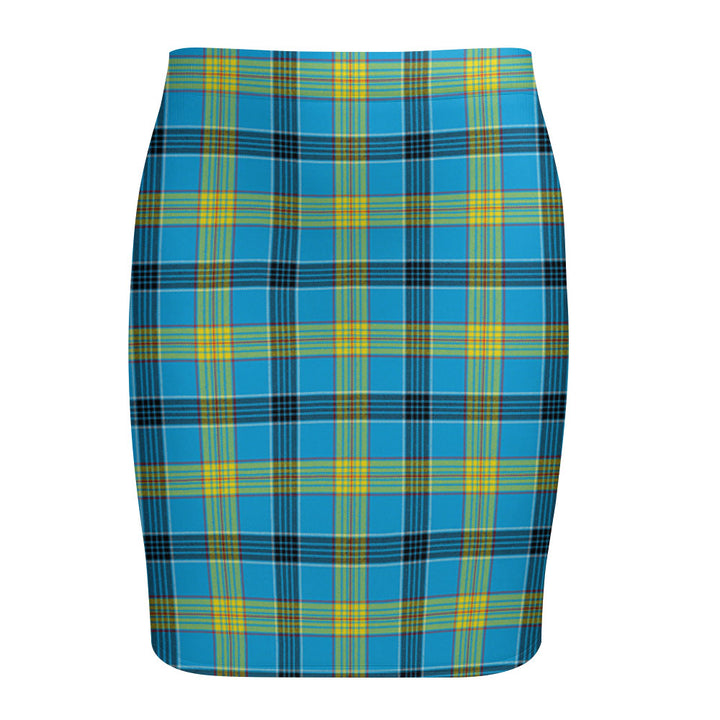 Laing (Lang) Modern Tartan Fitted Skirt