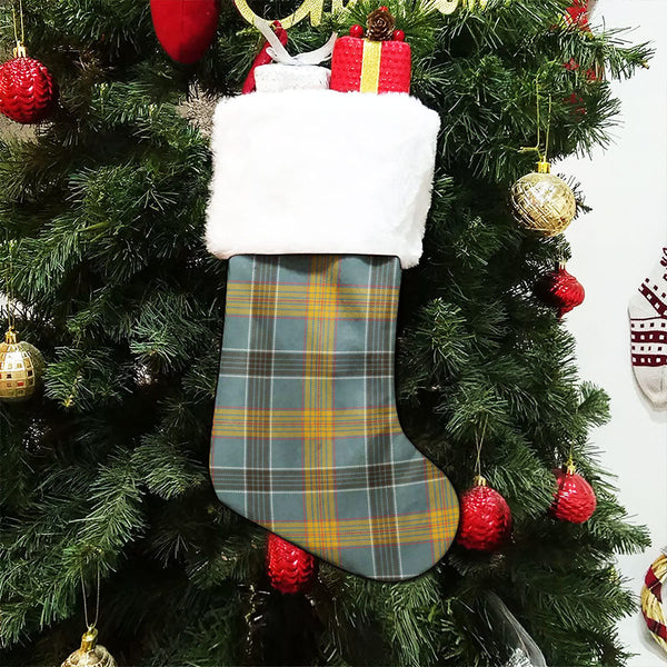 Laing (Lang) Weathered Clan Badge Tartan Christmas Stocking
