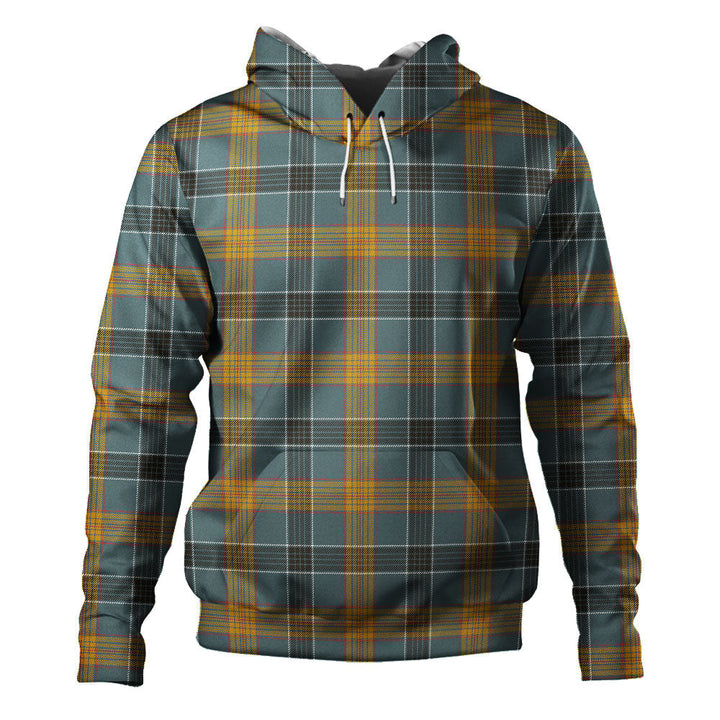 Laing (Lang) Weathered Clan Badge Tartan Hoodie