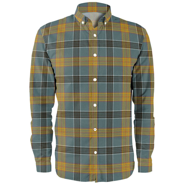 Laing (Lang) Weathered Clan Badge Tartan Long Sleeve Shirt