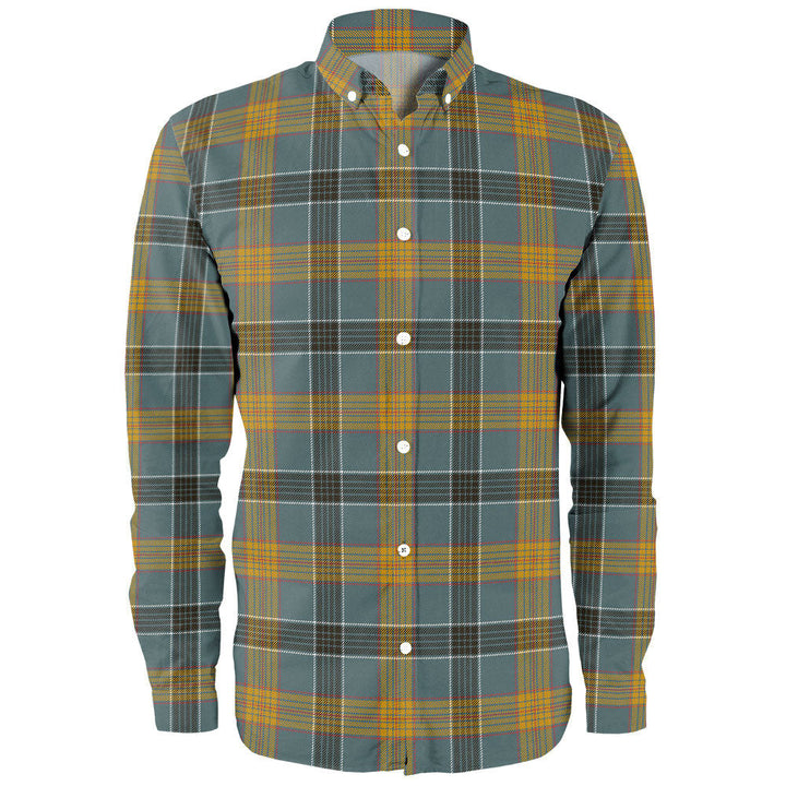 Laing (Lang) Weathered Clan Badge Tartan Long Sleeve Shirt