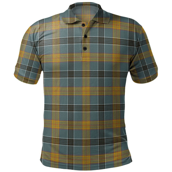 Laing (Lang) Weathered Clan Badge Tartan Polo Shirt