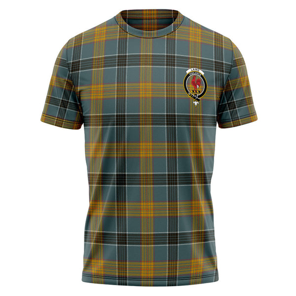 Laing (Lang) Weathered Clan Badge Tartan T-Shirt