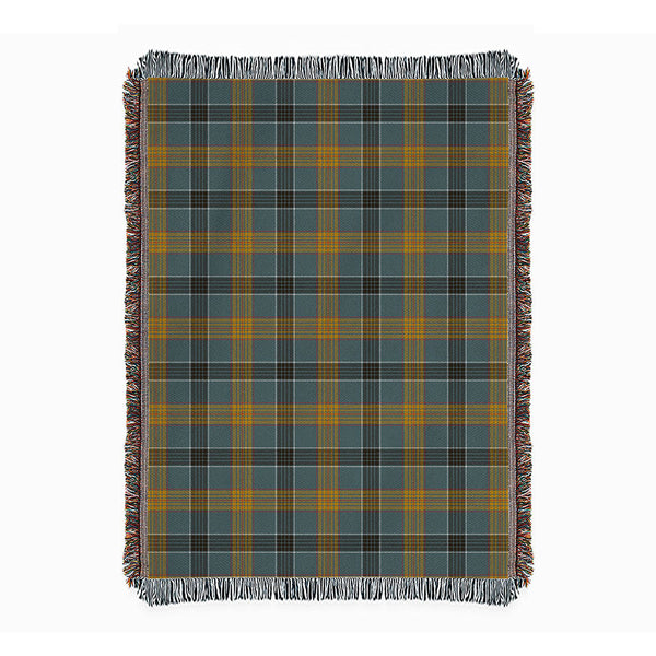 Laing (Lang) Weathered Clan Badge Tartan Woven Blanket