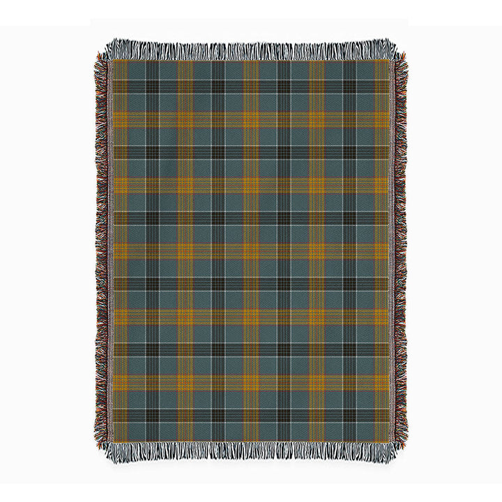 Laing (Lang) Weathered Clan Badge Tartan Woven Blanket