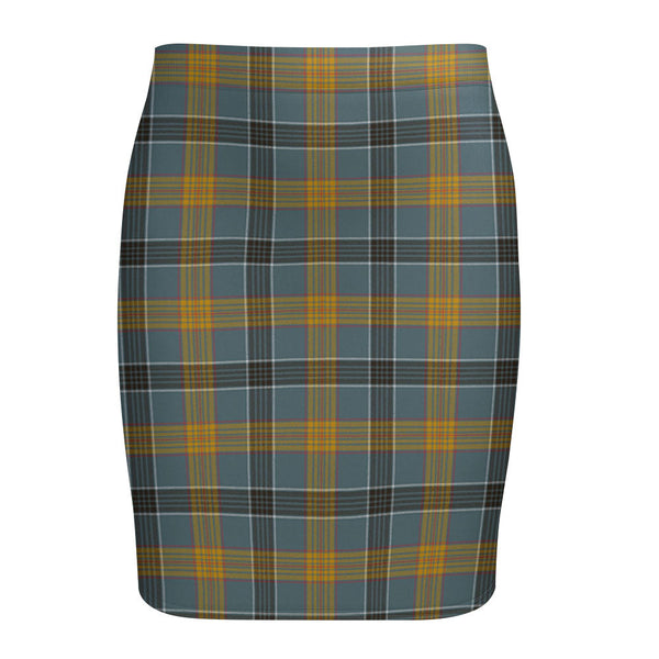 Laing (Lang) Weathered Tartan Fitted Skirt