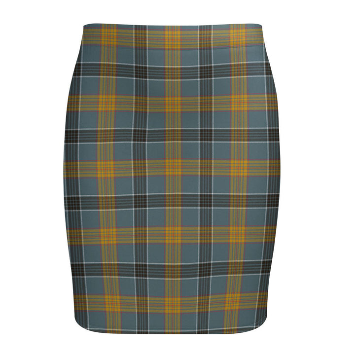 Laing (Lang) Weathered Tartan Fitted Skirt