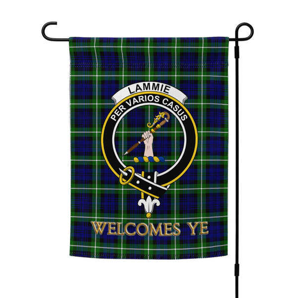 Lammie Clan Badge Tartan Garden Flag