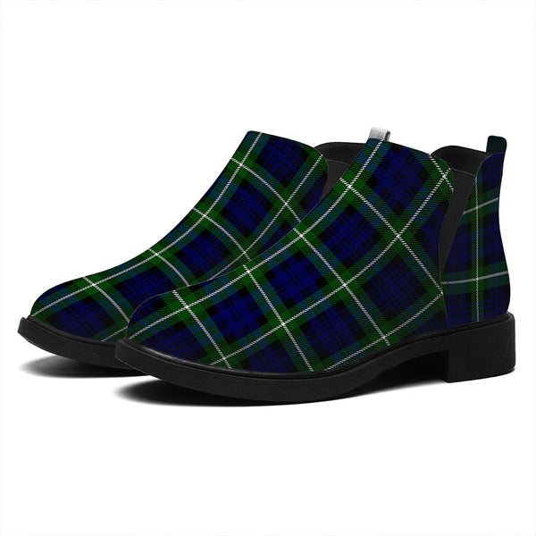 Lammie Tartan Flat Ankle Boots