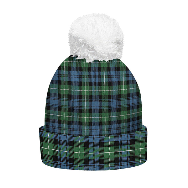 Lamont Ancient Clan Badge Tartan Bobble Beanie Hat