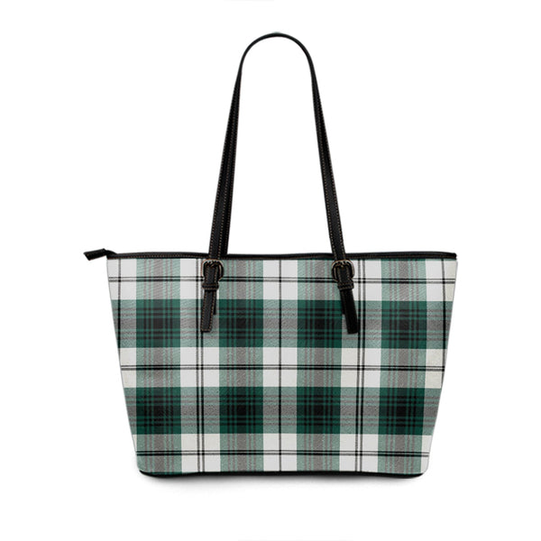 Lamont Dress Modern Tartan Leather Tote Bag