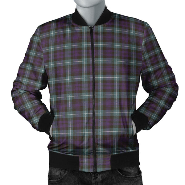 Lamont Weathered Clan Badge Tartan Bomber Jacket