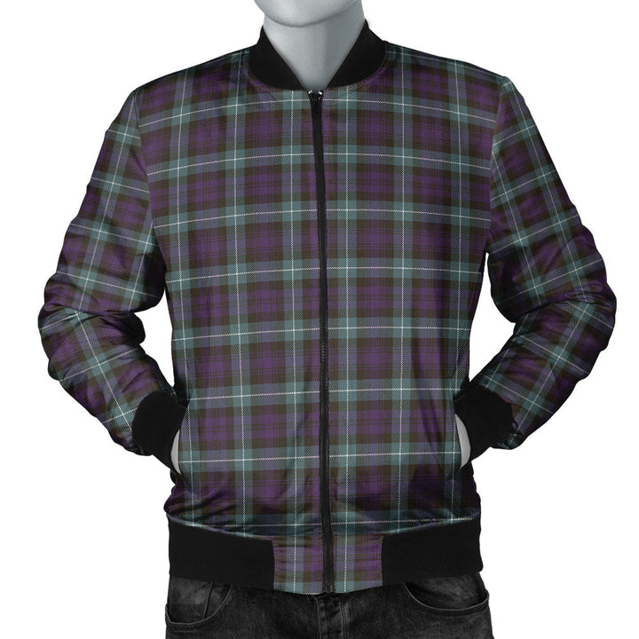 Lamont Weathered Clan Badge Tartan Bomber Jacket