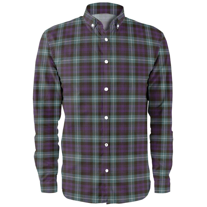 Lamont Weathered Clan Badge Tartan Long Sleeve Shirt