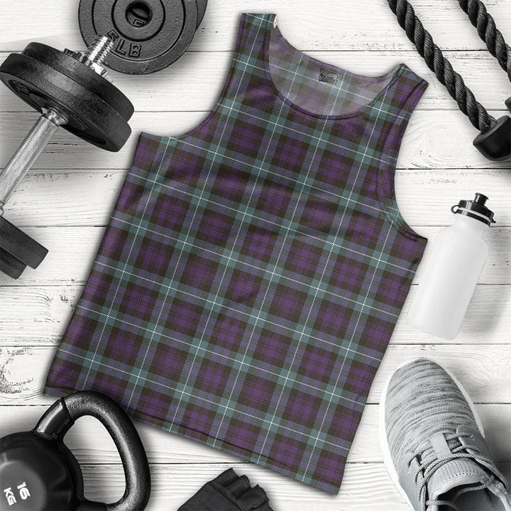 Lamont Weathered Clan Badge Tartan Men Tank Top