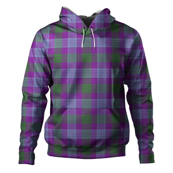 Lang (Laing) Ancient Clan Badge Tartan Hoodie