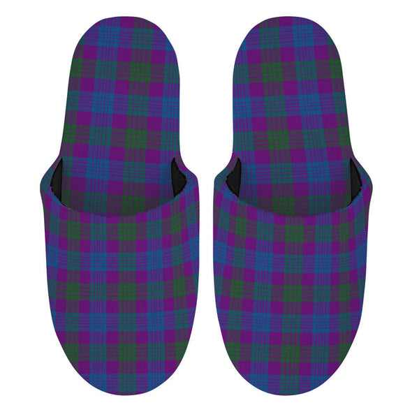 Lang (Laing) Modern Clan Badge Tartan Mop Slippers