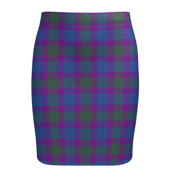 Lang (Laing) Modern Tartan Fitted Skirt