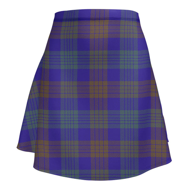 Lang (Laing) Weathered Clan Badge Tartan Flared Skirt