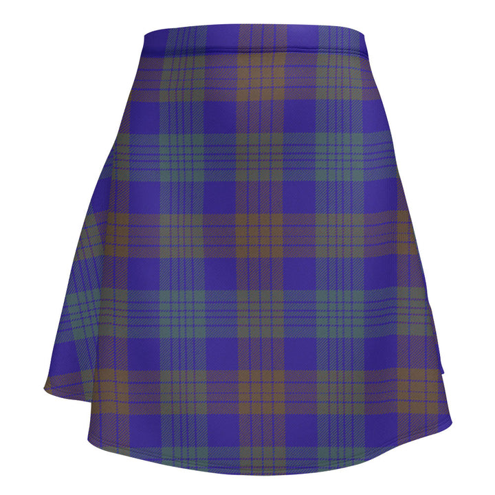 Lang (Laing) Weathered Clan Badge Tartan Flared Skirt