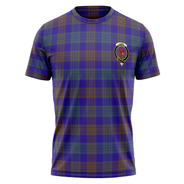 Lang (Laing) Weathered Clan Badge Tartan T-Shirt