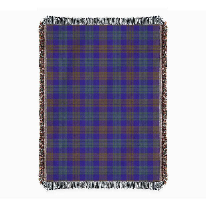 Lang (Laing) Weathered Clan Badge Tartan Woven Blanket