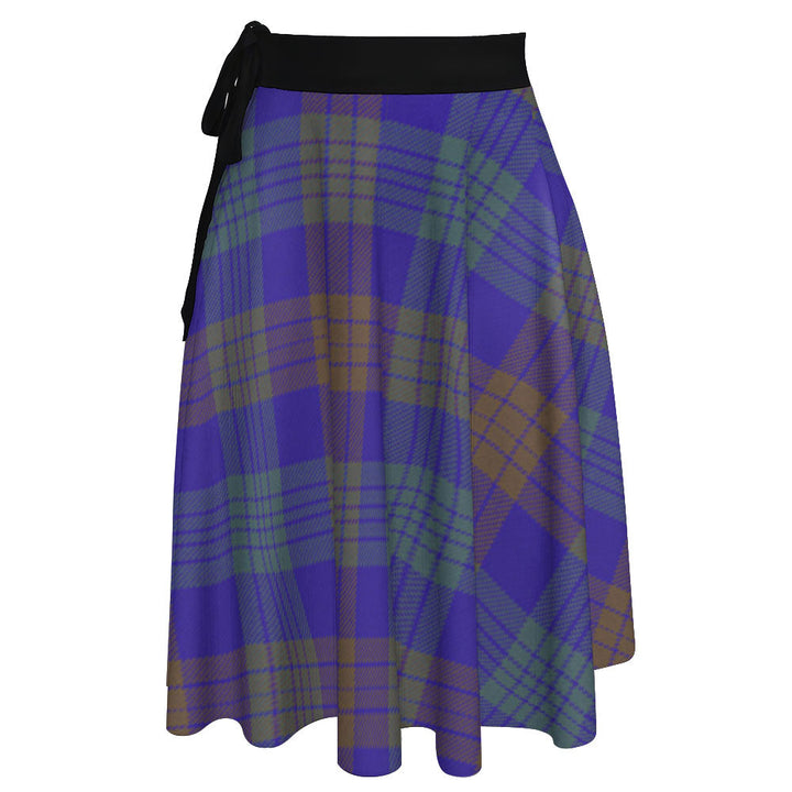 Lang (Laing) Weathered Tartan Wrap Skirt