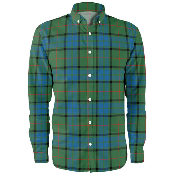 Lauder Ancient Clan Badge Tartan Long Sleeve Shirt