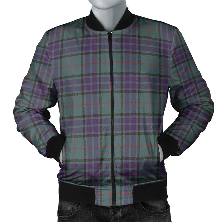 Lauder Weathered Clan Badge Tartan Bomber Jacket