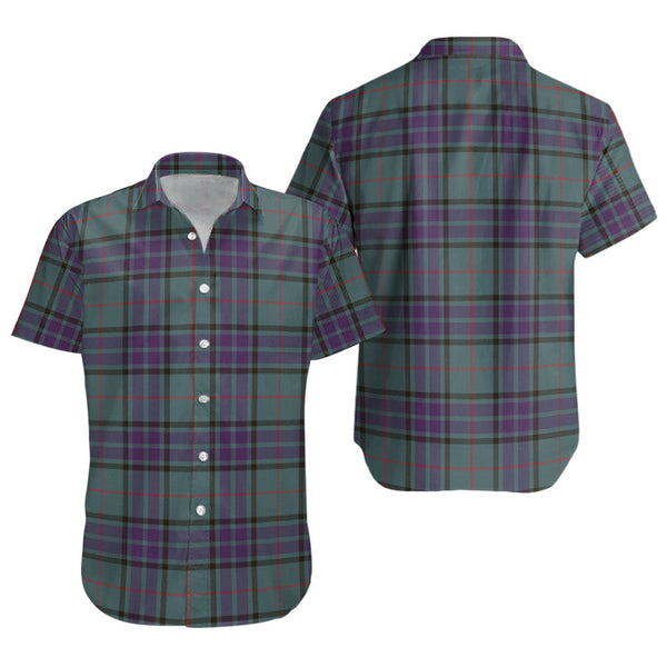 Lauder Weathered Clan Badge Tartan Short Sleeve Shirt