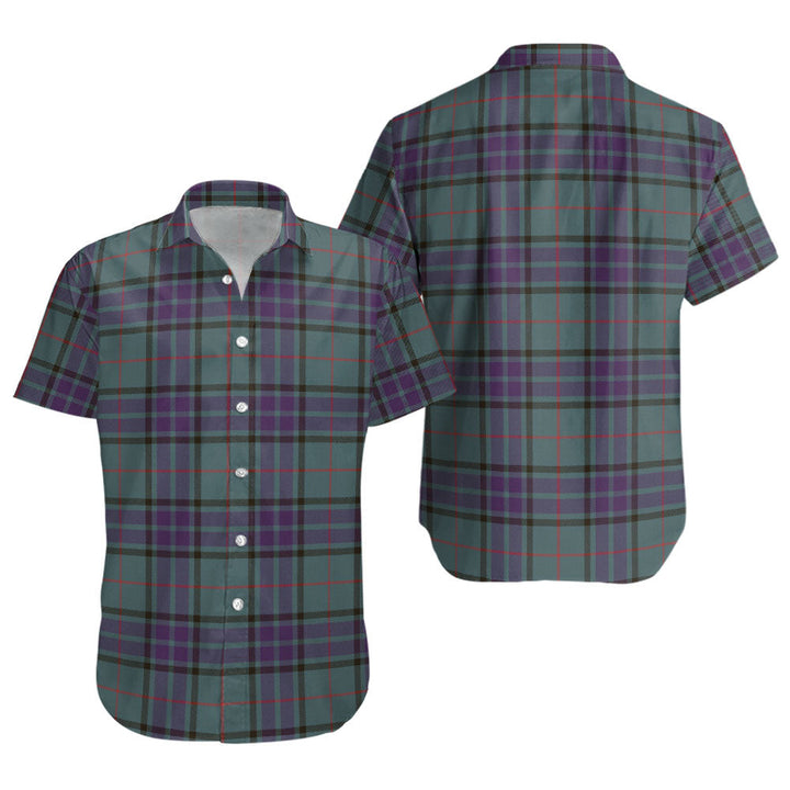 Lauder Weathered Clan Badge Tartan Short Sleeve Shirt
