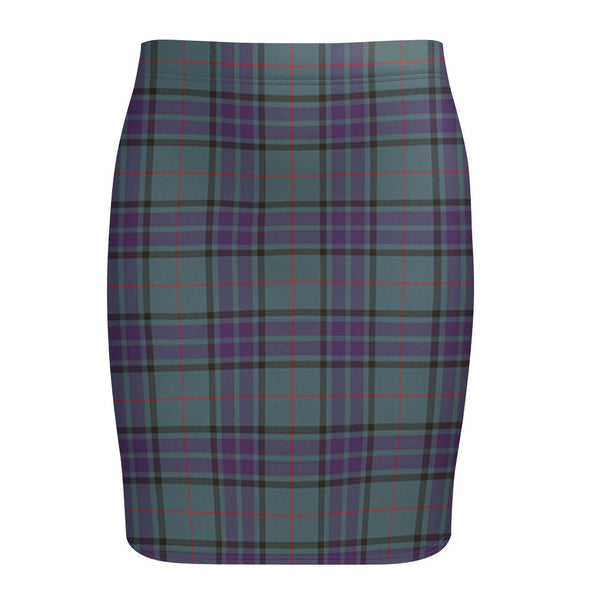 Lauder Weathered Tartan Fitted Skirt
