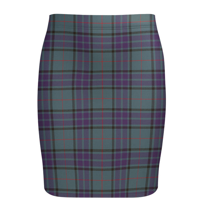 Lauder Weathered Tartan Fitted Skirt