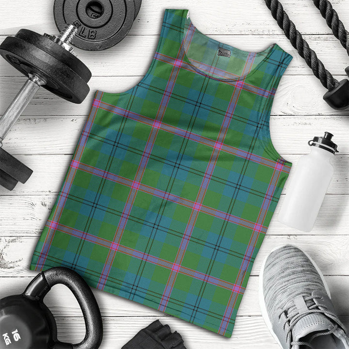 Laurie Ancient Clan Badge Tartan Men Tank Top
