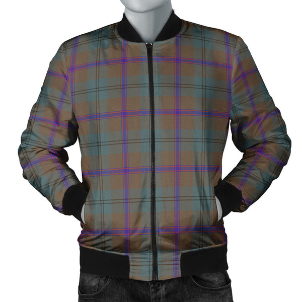 Laurie Weathered Clan Badge Tartan Bomber Jacket