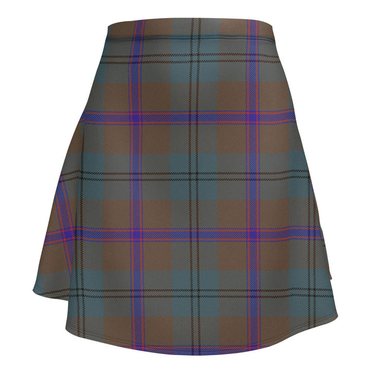 Laurie Weathered Clan Badge Tartan Flared Skirt