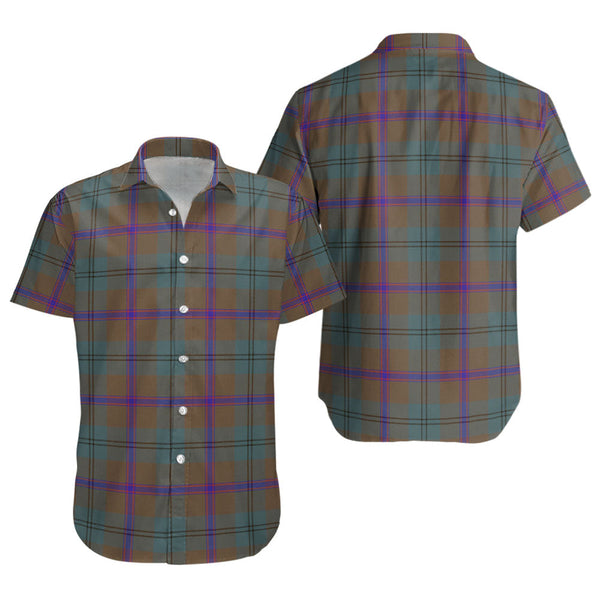 Laurie Weathered Clan Badge Tartan Short Sleeve Shirt