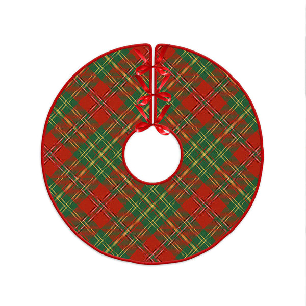 Leask Ancient Clan Badge Tartan Christmas Tree Skirt